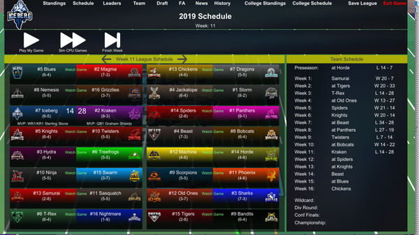 Desktop Dynasties: Pro Football screenshot 2