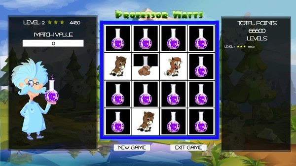 Professor Watts Memory Match: Cute Animals screenshot 2