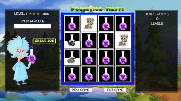 Professor Watts Memory Match: Cute Animals screenshot 3