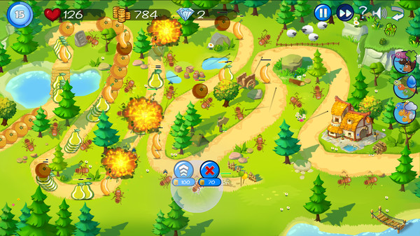 Fruit Tower Defense screenshot 2
