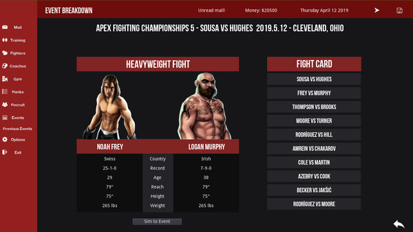 MMA Simulator screenshot 1