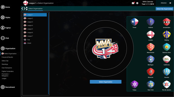 MMA Team Manager screenshot 4