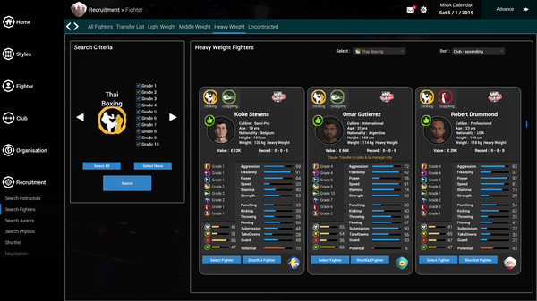 MMA Team Manager screenshot 7
