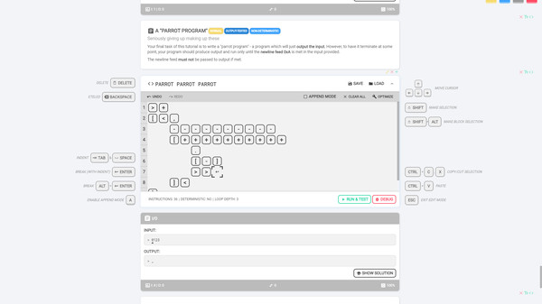 Brainfuck screenshot 1