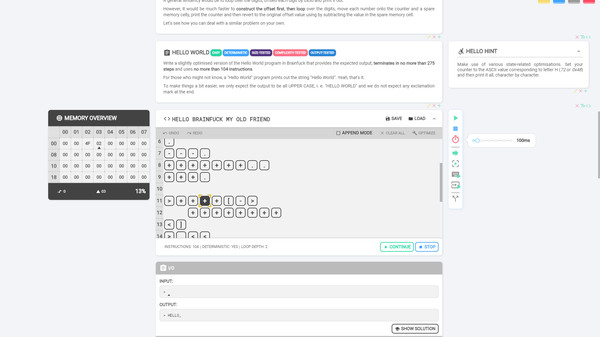 Brainfuck screenshot 3