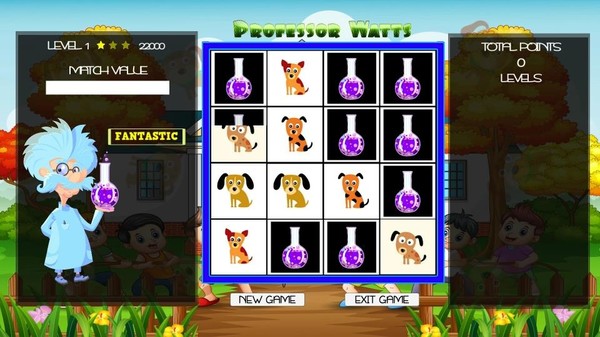 Professor Watts Memory Match: Puppies screenshot 3