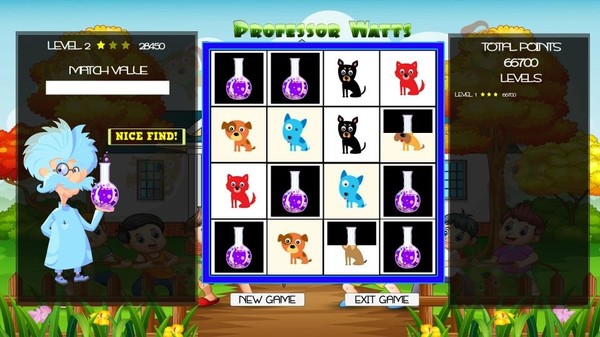 Professor Watts Memory Match: Puppies screenshot 4