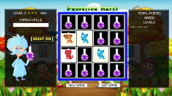 Professor Watts Memory Match: Puppies screenshot 2