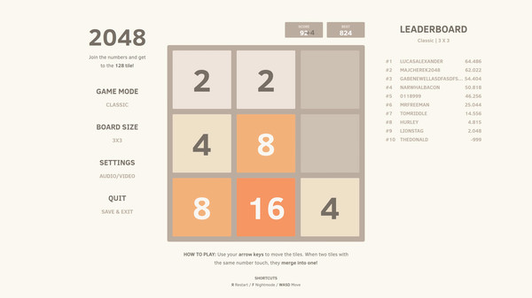2048 screenshot 3