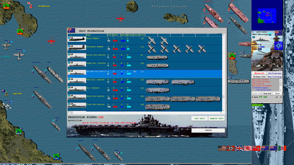 Battleships and Carriers - WW2 Battleship Game screenshot 11