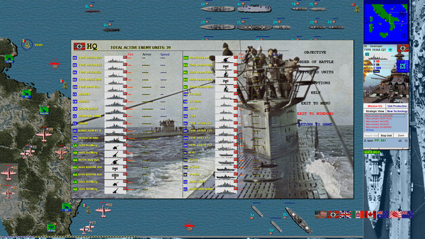 Battleships and Carriers - WW2 Battleship Game screenshot 1