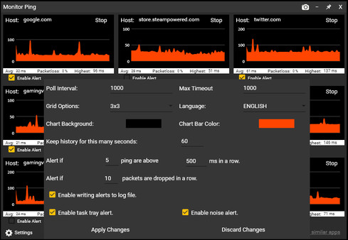 Sticky Apps :: Monitor Ping screenshot 4