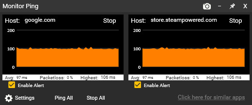 Sticky Apps :: Monitor Ping screenshot 1