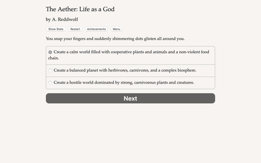 The Aether: Life as a God screenshot 0
