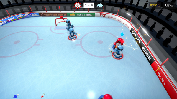 3 on 3 Super Robot Hockey screenshot 2