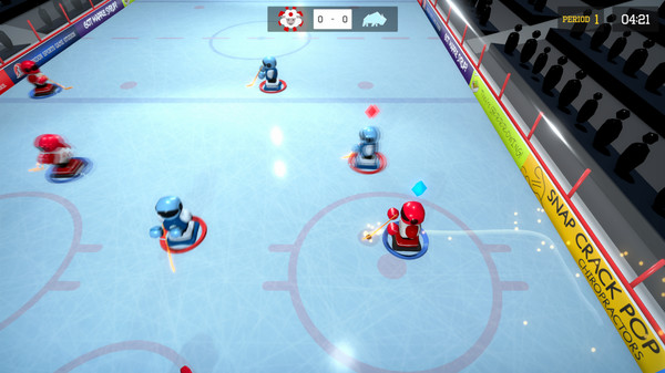 3 on 3 Super Robot Hockey screenshot 1