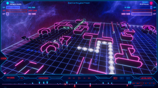 RoboSnakes: Core Wars Legacy screenshot 1