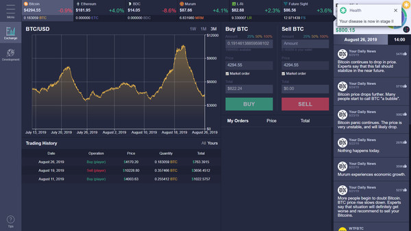 Cryptofall: Investor simulator screenshot 4