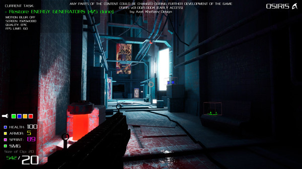 OSIRIS screenshot 2